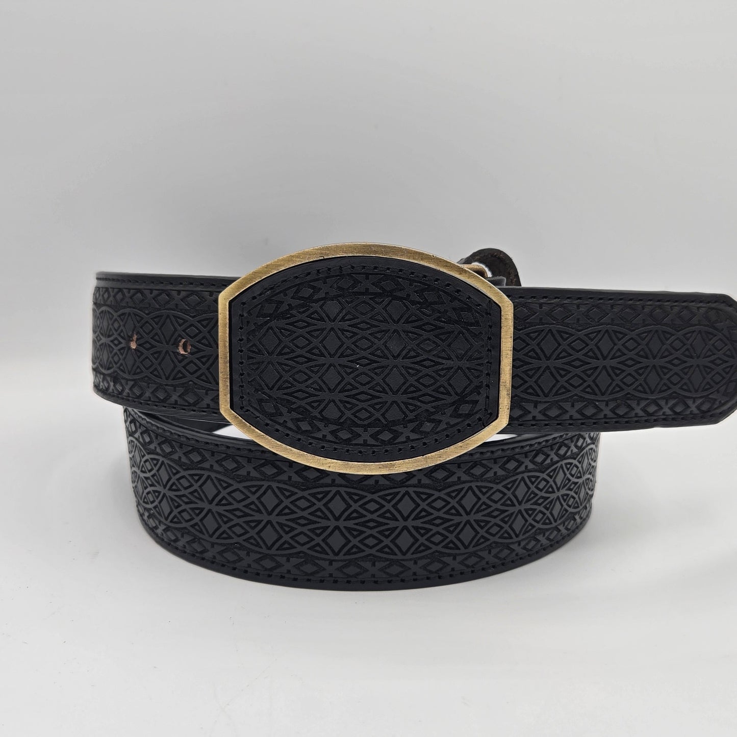Del Cesar Mens Lazer Design Belt