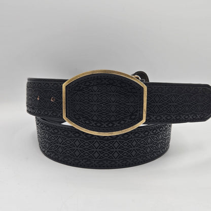 Del Cesar Mens Lazer Design Belt