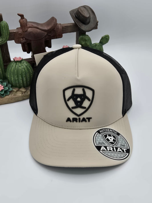 Ariat Logo Shield Trucker Cap - Khaki