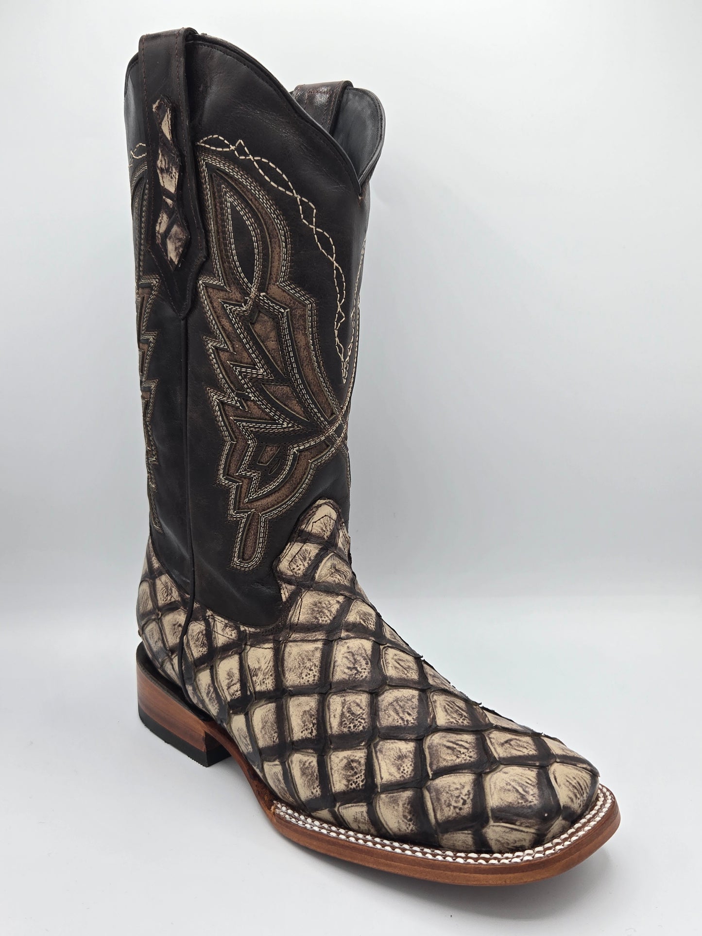 Denver Mens Boot Western Safari - Natural