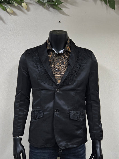 Montero Mens Embroidered Dress Coat