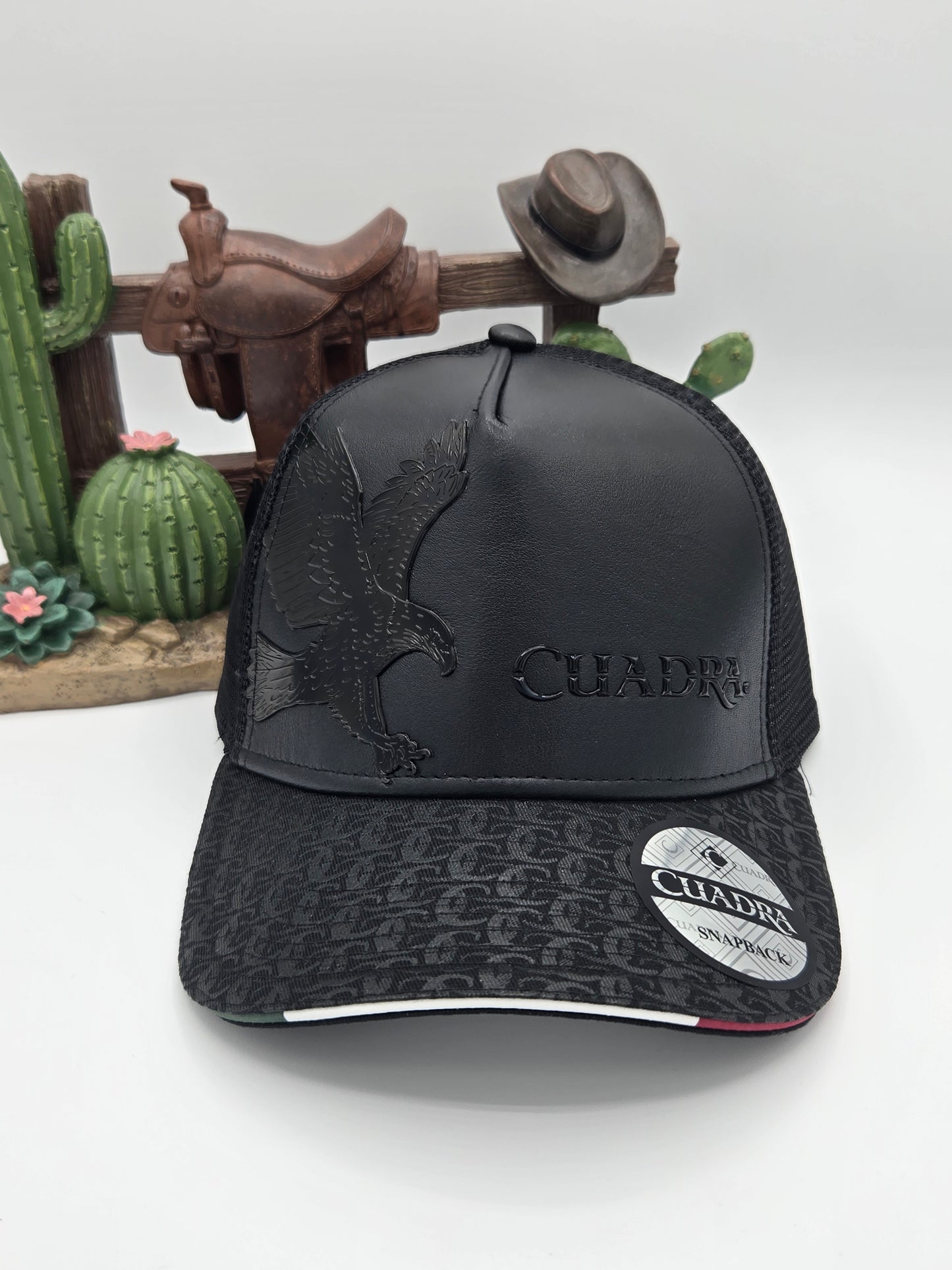 Cuadra Original Leather Cap with Eagle Design for Men – GOC04ME